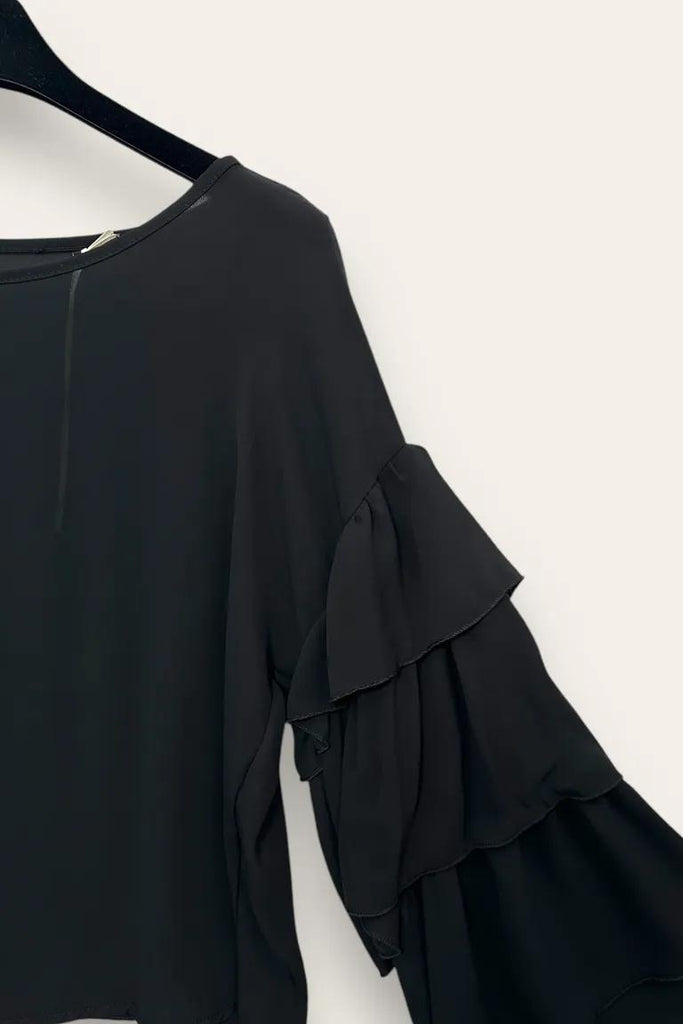 LOVEme Blusa con maniche a balze