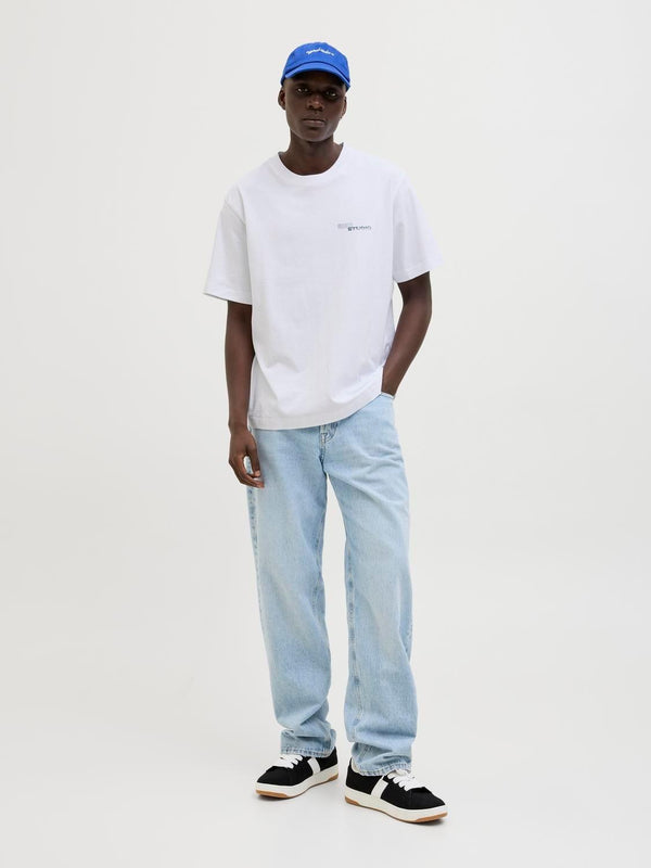 JACK AND JONES JORRETIRO BACK TEE SS CREW NECK SE25