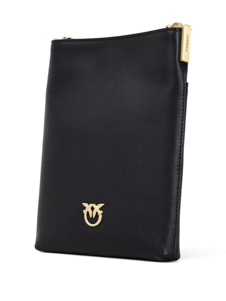 PINKO FLAT SATCHEL VITELLO MORBIDO