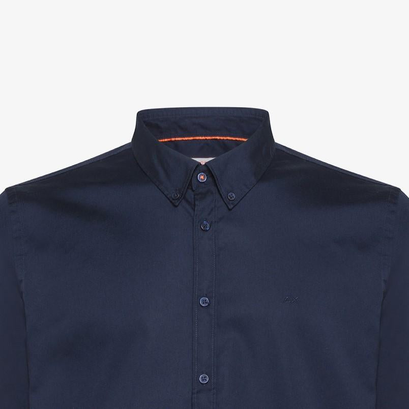 SUN68 SHIRT NEW OXFORD SMALL COLLAR B/D L/S