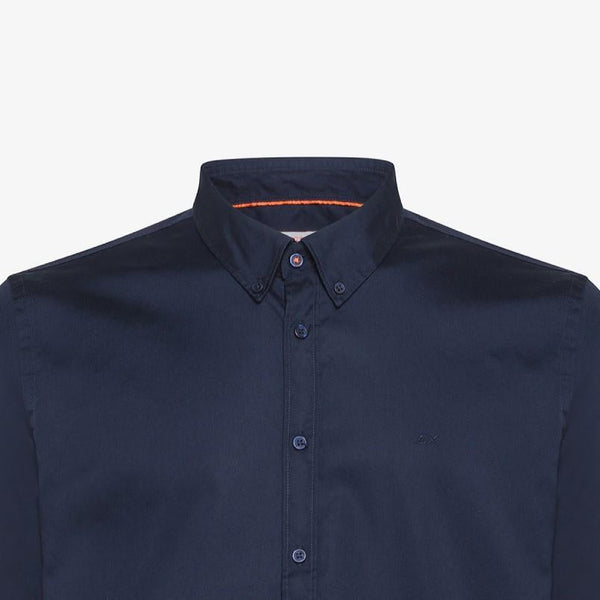 SUN68 SHIRT NEW OXFORD SMALL COLLAR B/D L/S