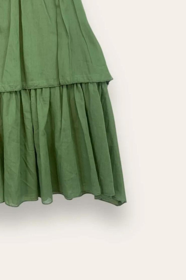 LOVEme Canotta a balze con bottone dietro