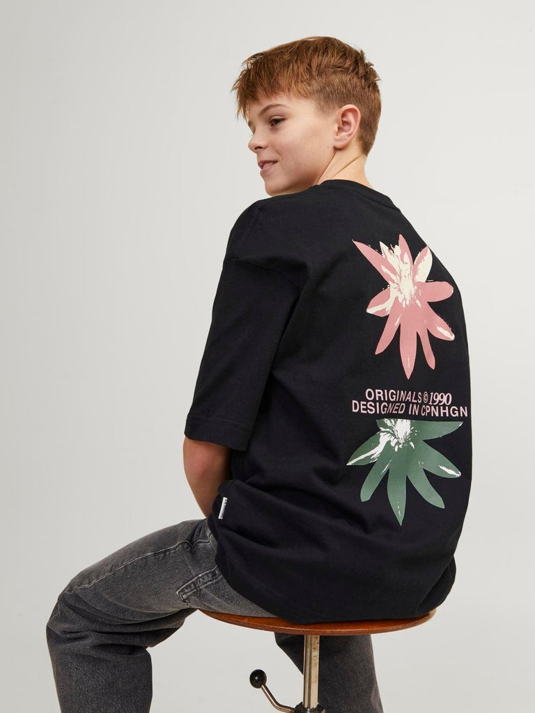 JACK JONES KIDS JORTAMPA BACK TEE SS CREW NECK JNR