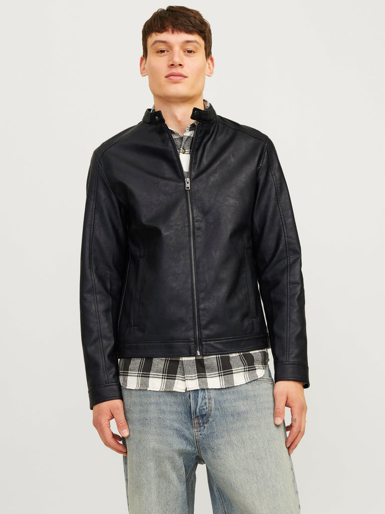 JACK AND JONES JJEDYLAN CLEAN PU JACKET NOOS