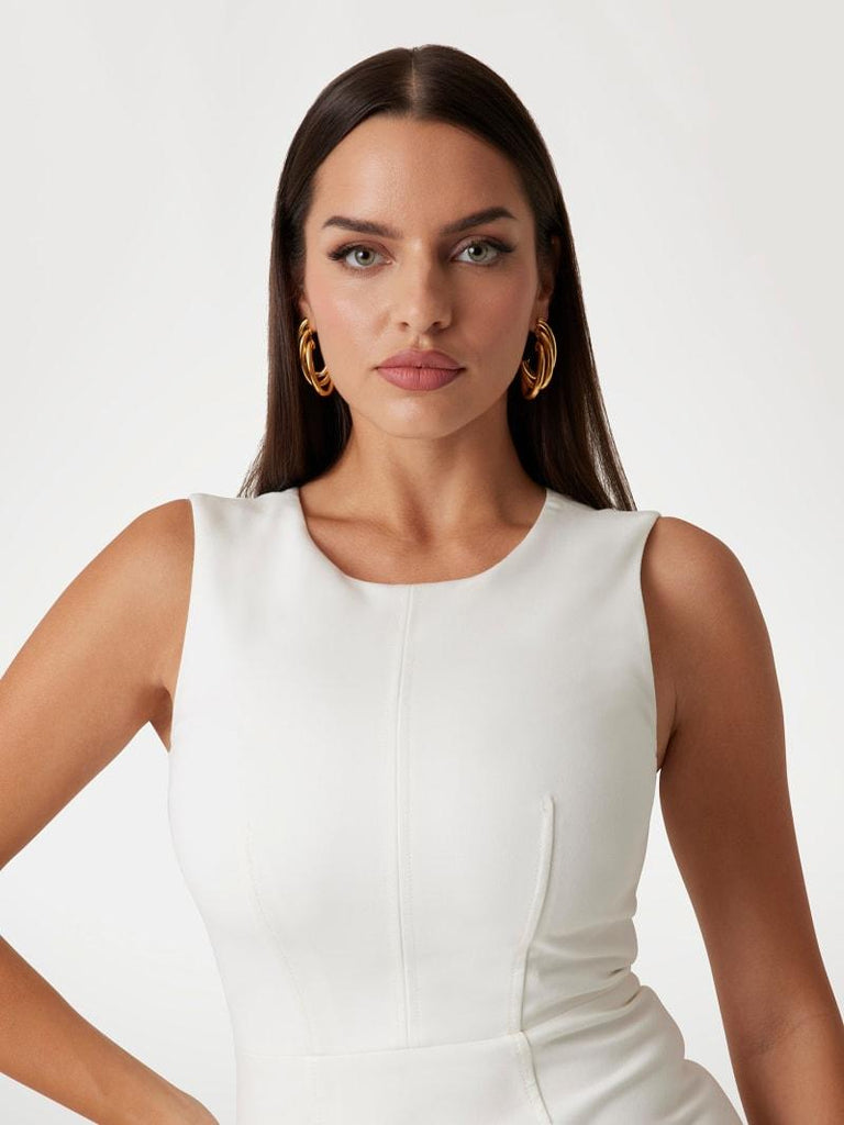 GUESS MARCIANO GWEN SL ZIP MIDI DRESS