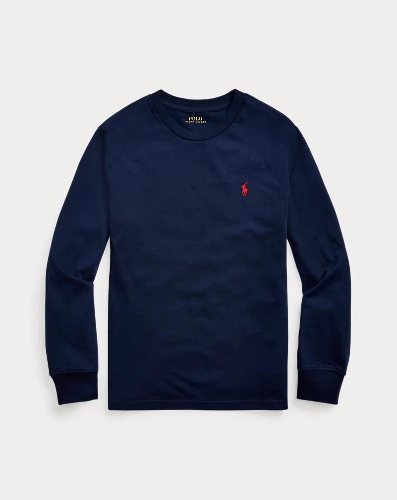 RALPH LAUREN LS CN-KNIT SHIRTS-T-SHIRT