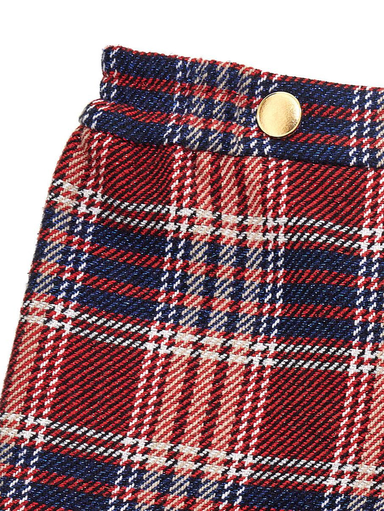 MONNALISA SHORTS TARTAN CHECK SCOZZ