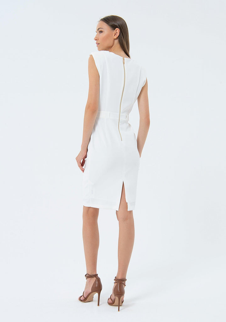 FRACOMINA MINI DRESS WHITE