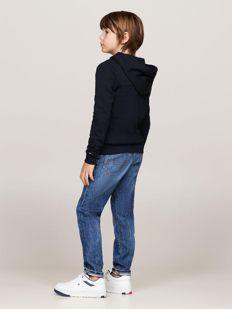 TOMMY HILFIGER STAMP TOWELLING REG ZIPUP HOOD