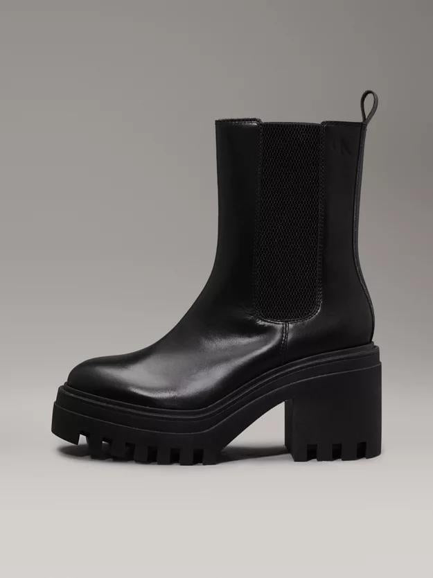 CALVIN KLEIN CHUNKY HEELED CHELSE