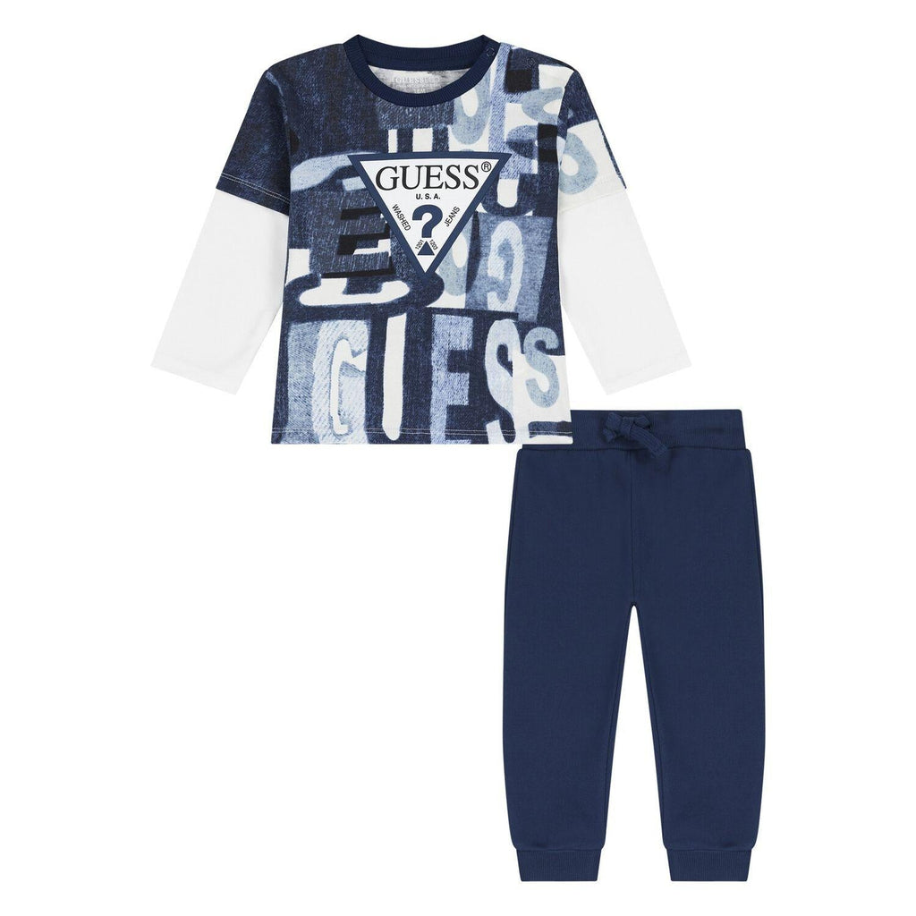 GUESS SET LS T-SHIRT+ACTIVE PANTS