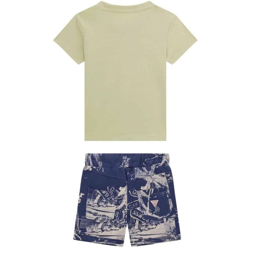 GUESS SET SS T-SHIRT+ACTIVE SHORTS