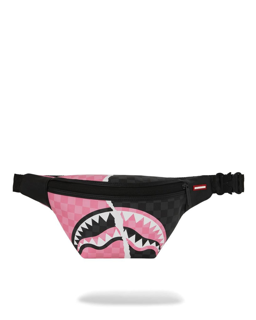 SPRAYGROUND PINK AND BLACK TEAR SIP SAVVY CROSSBODY