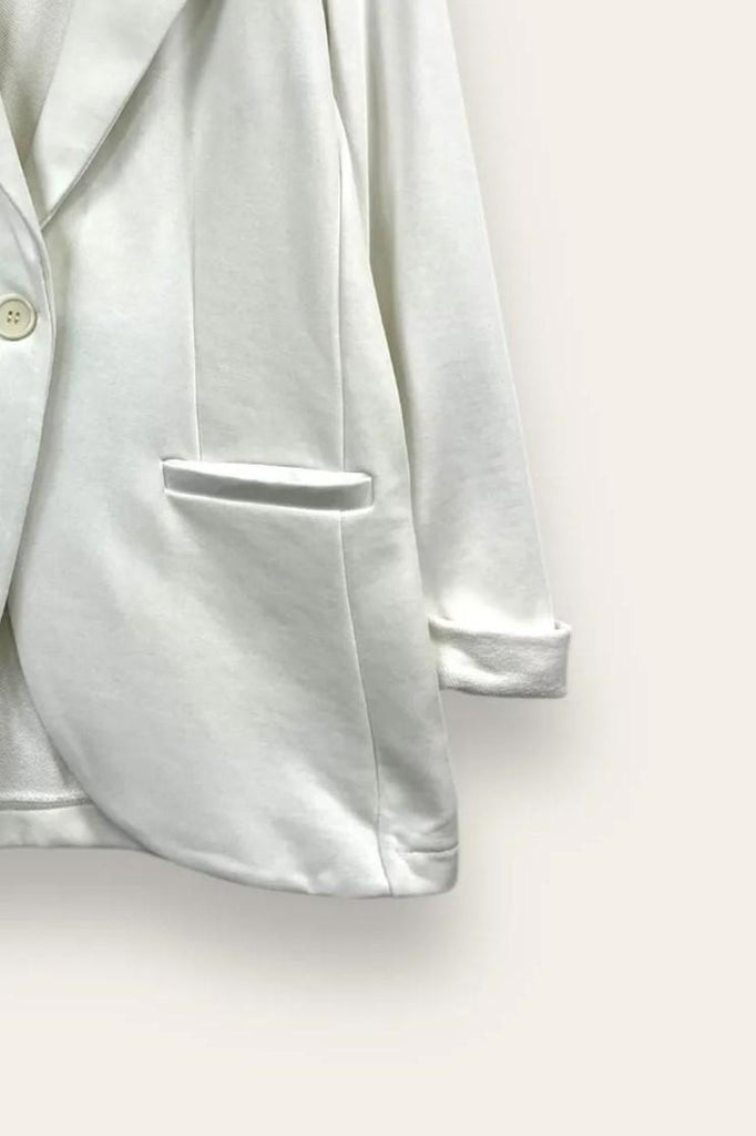 LOVEme Giacca in felpa con un bottone