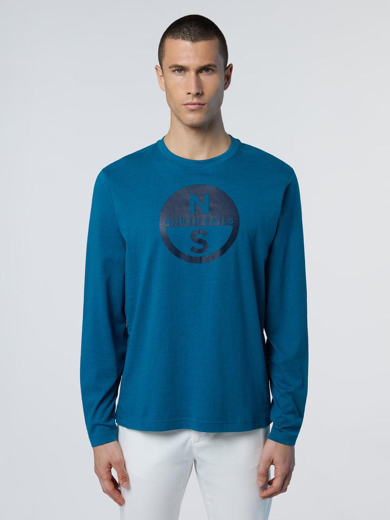 NORTH SAILS T SHIRT LONG SLEEVE W/GRAPHIC