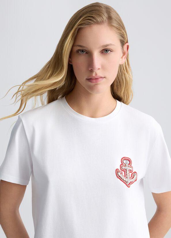 LIU JO T-SHIRT RICAMATA