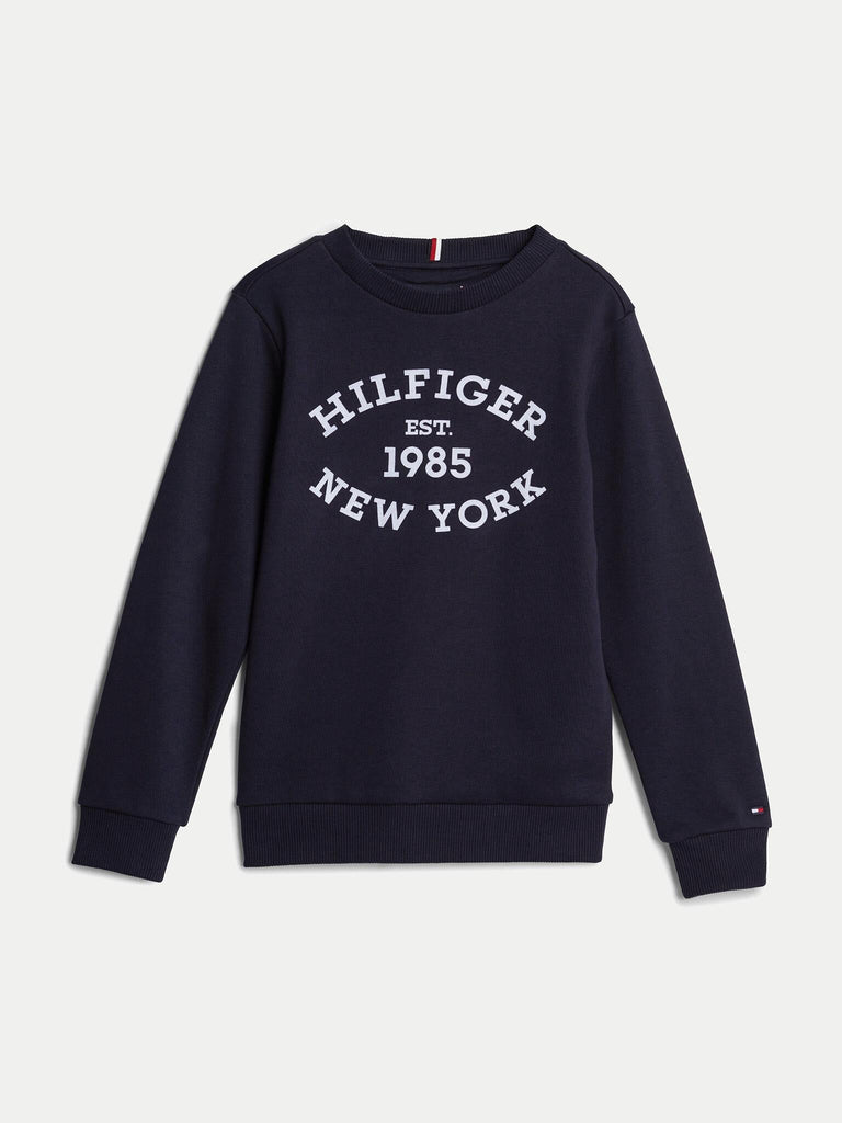 TOMMY HILFIGER MONOTYPE FLOCK REG SWEATSHIRT