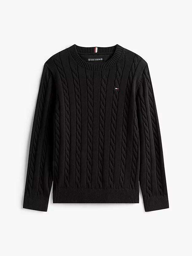 TOMMY HILFIGER COTTON CABLE SWEATER