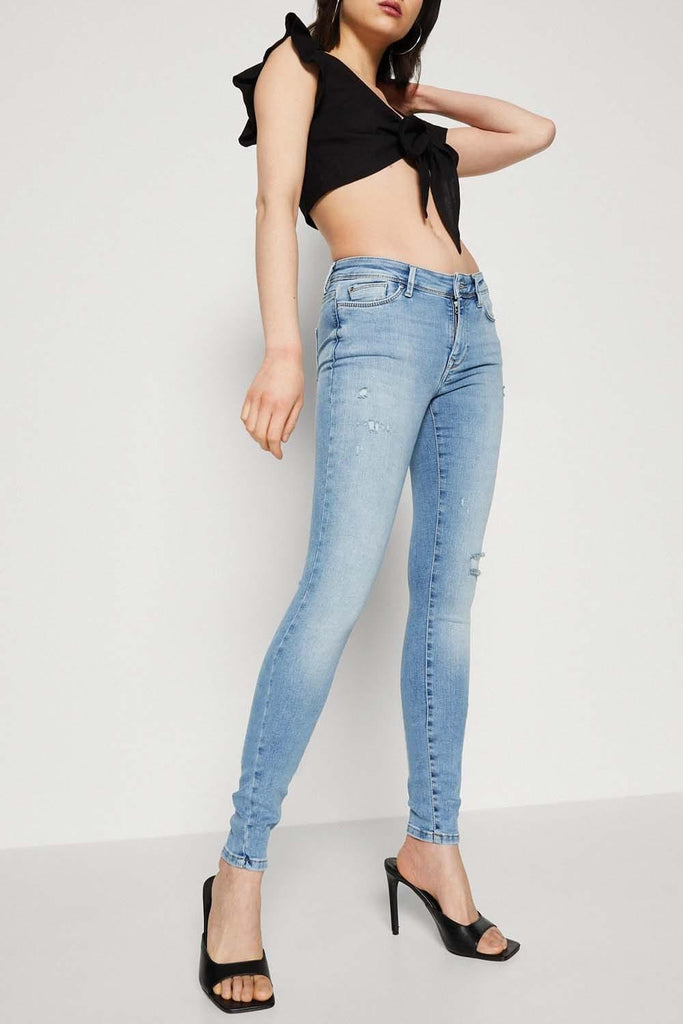 VERO MODA VMMYMILO SL CROP TIE TOP WVN GA