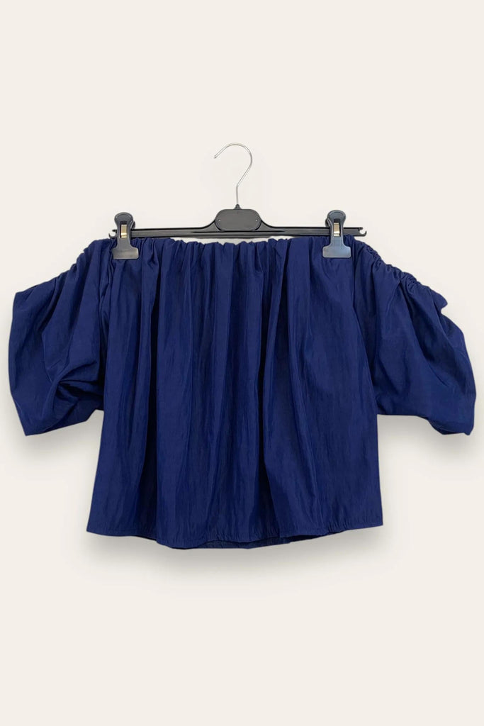 LOVEme Top a fascia con manica a palloncino