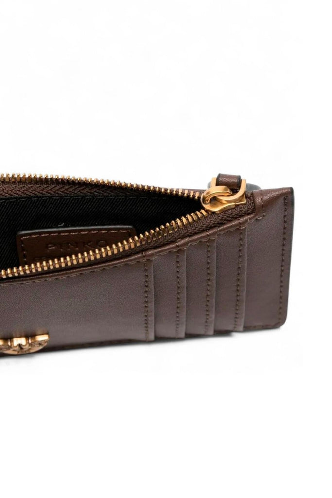 PINKO AIRONE CARDHOLDER  VITELLO SETA