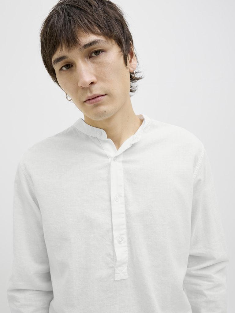 JACK AND JONES JJBREEZE HALF PLACKET SHIRT LS