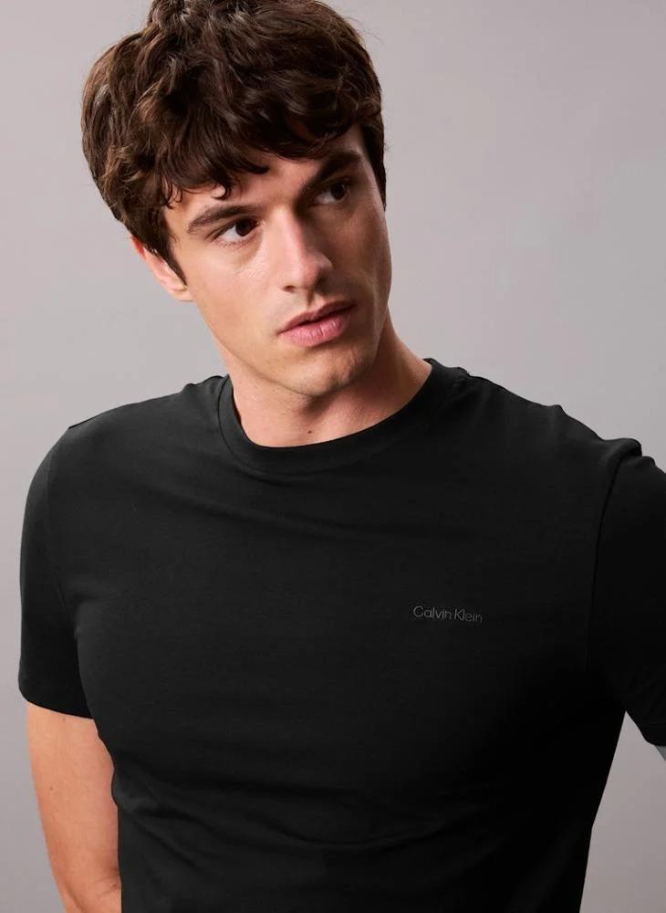 CALVIN KLEIN SS SLIM STRETCH COTT