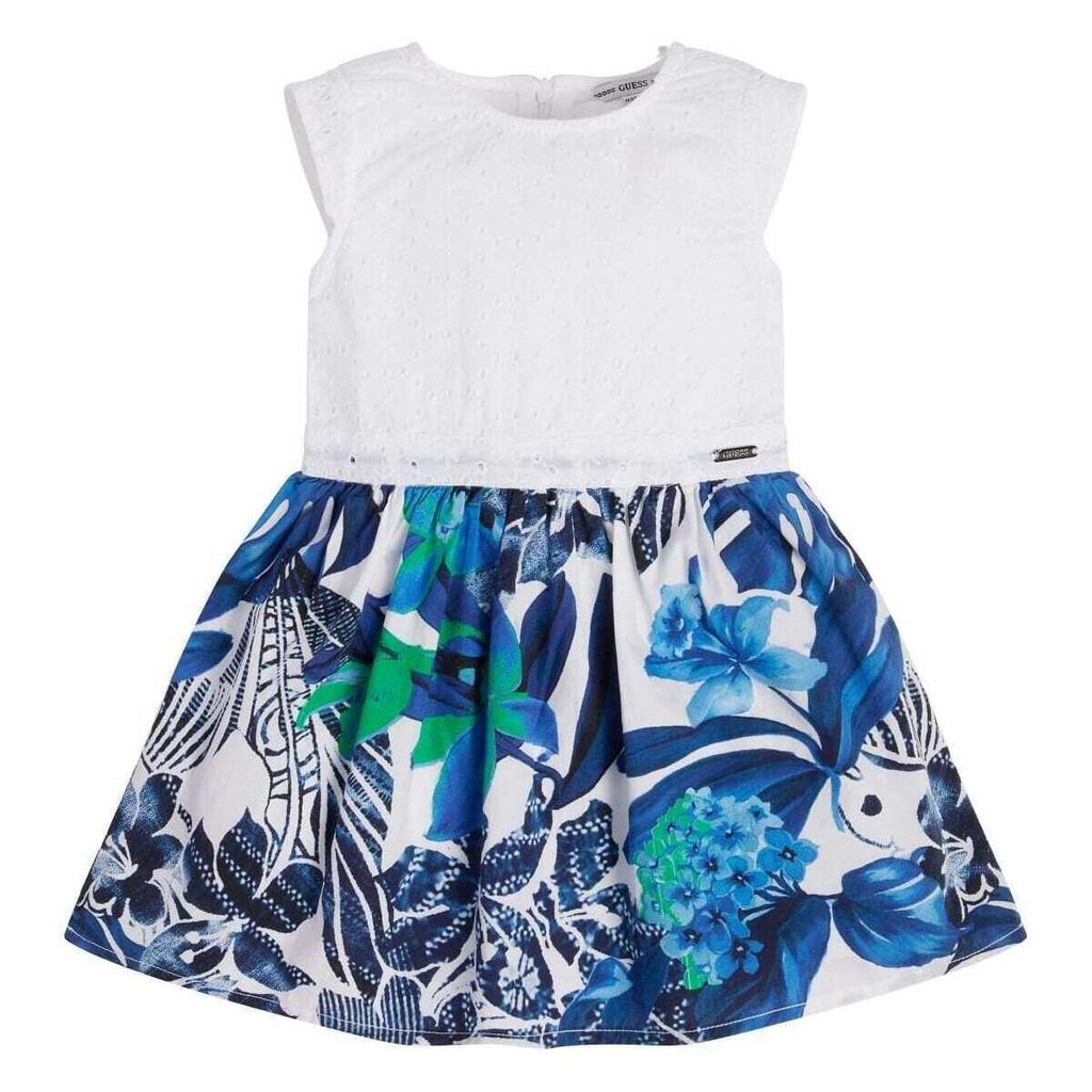 GUESS MIXED FABRIC SS DRESS