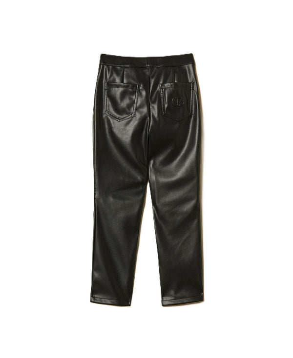 TWINSET PANTALONE BIKER SPALMATO