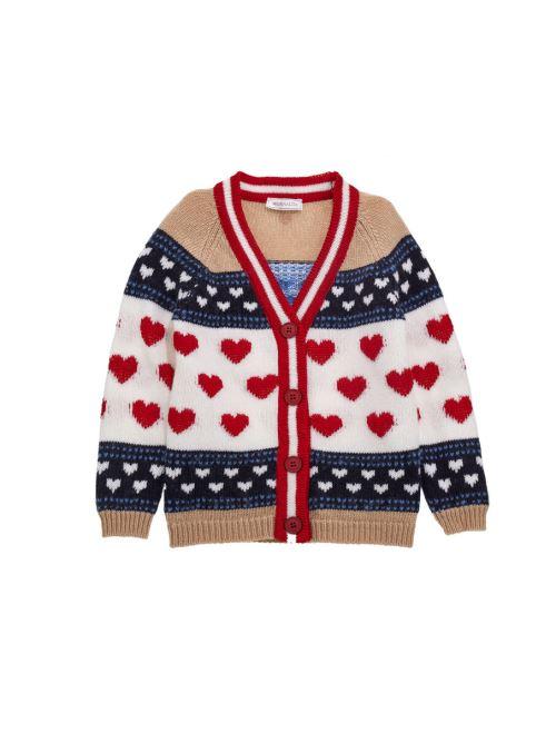 MONNALISA CARDIGAN JACQUARD COLLEGE