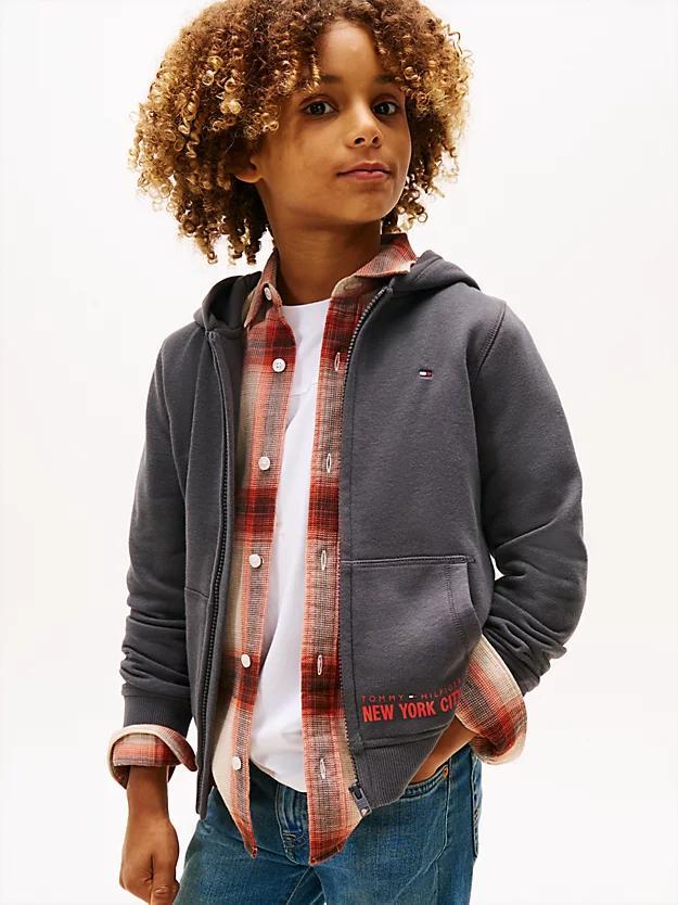 TOMMY HILFIGER NYC PRINT ZIPTHROUGH HOODIE