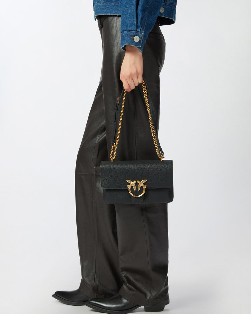 PINKO LOVE ONE SOFT MINI PELLE BOTTA