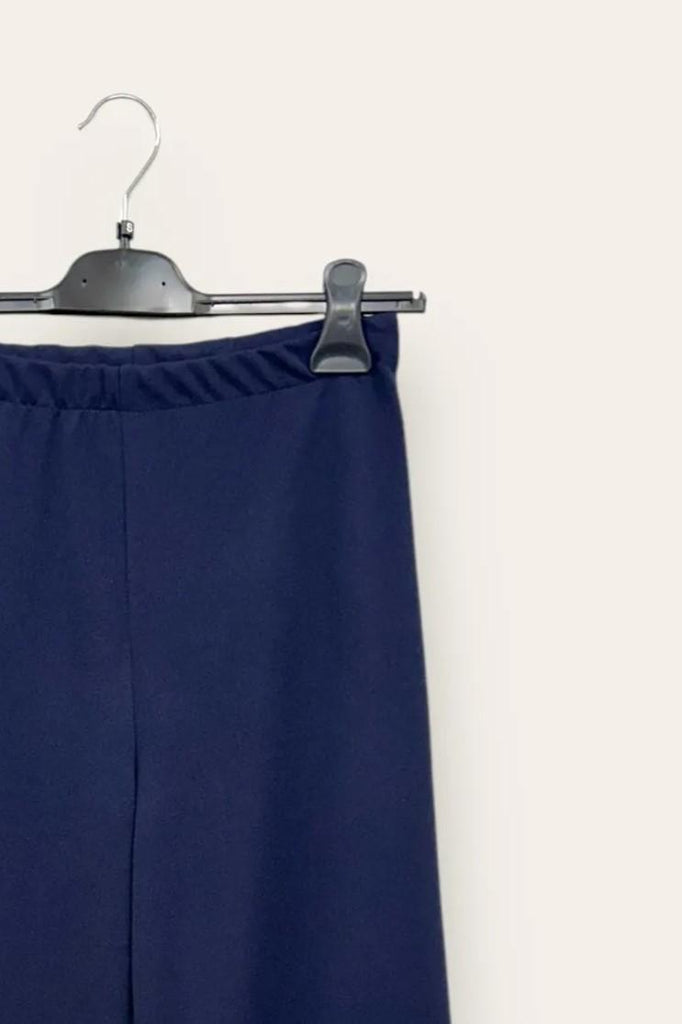 LOVEme Pantalone a palazzo in crepe, zip sul fianco