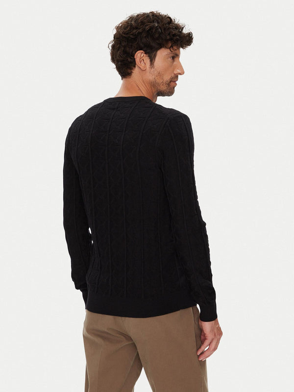GUESS HERON CN LS MONOGRAM SWEATER
