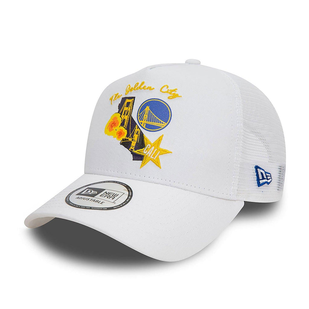 NEW ERA NBA TEAM LOGO TRUCKER GOLWAR  WHI
