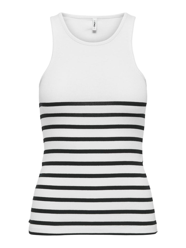 ONLY ONLKENYA RIB STRIPE TANK TOP JRS NOOS