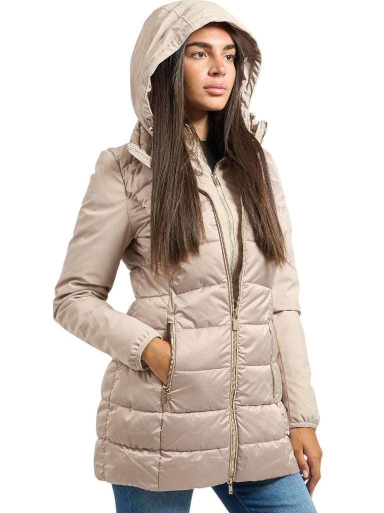 YES ZEE CAPPOTTO DONNA TRAPUNTATO,FINTO GILET STACCABIL