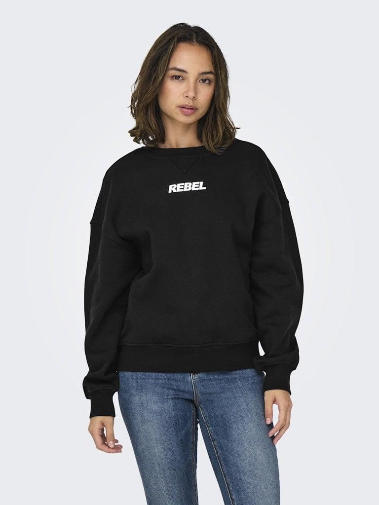 ONLY ONLSOFIA L/S WORD O-NECK SWT