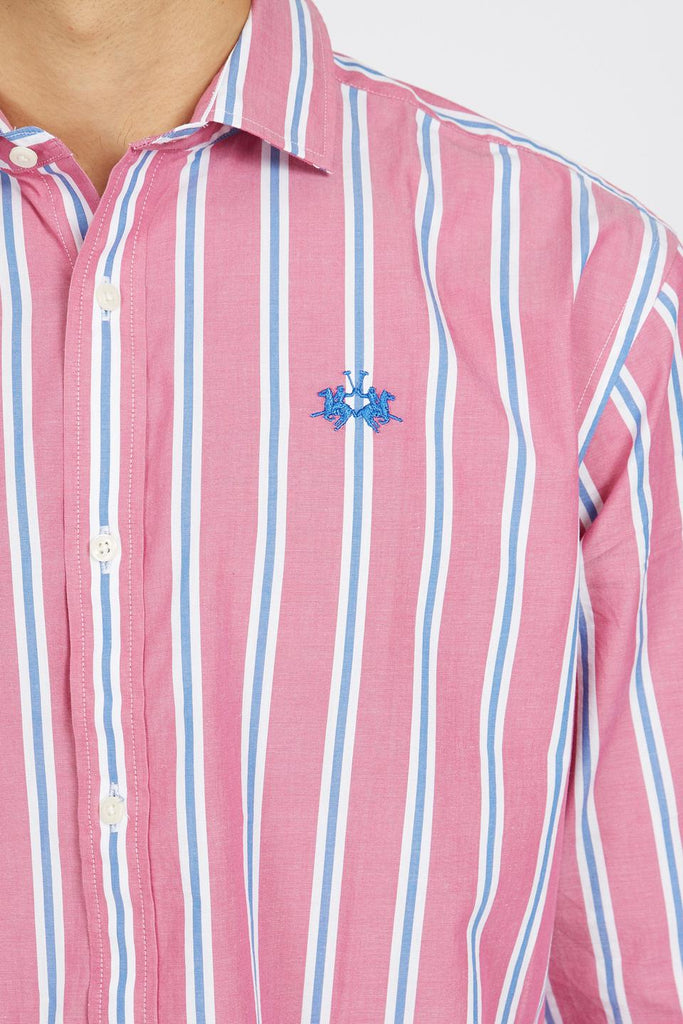 LA MARTINA MAN SHIRT L/S STRIPED POPELINE