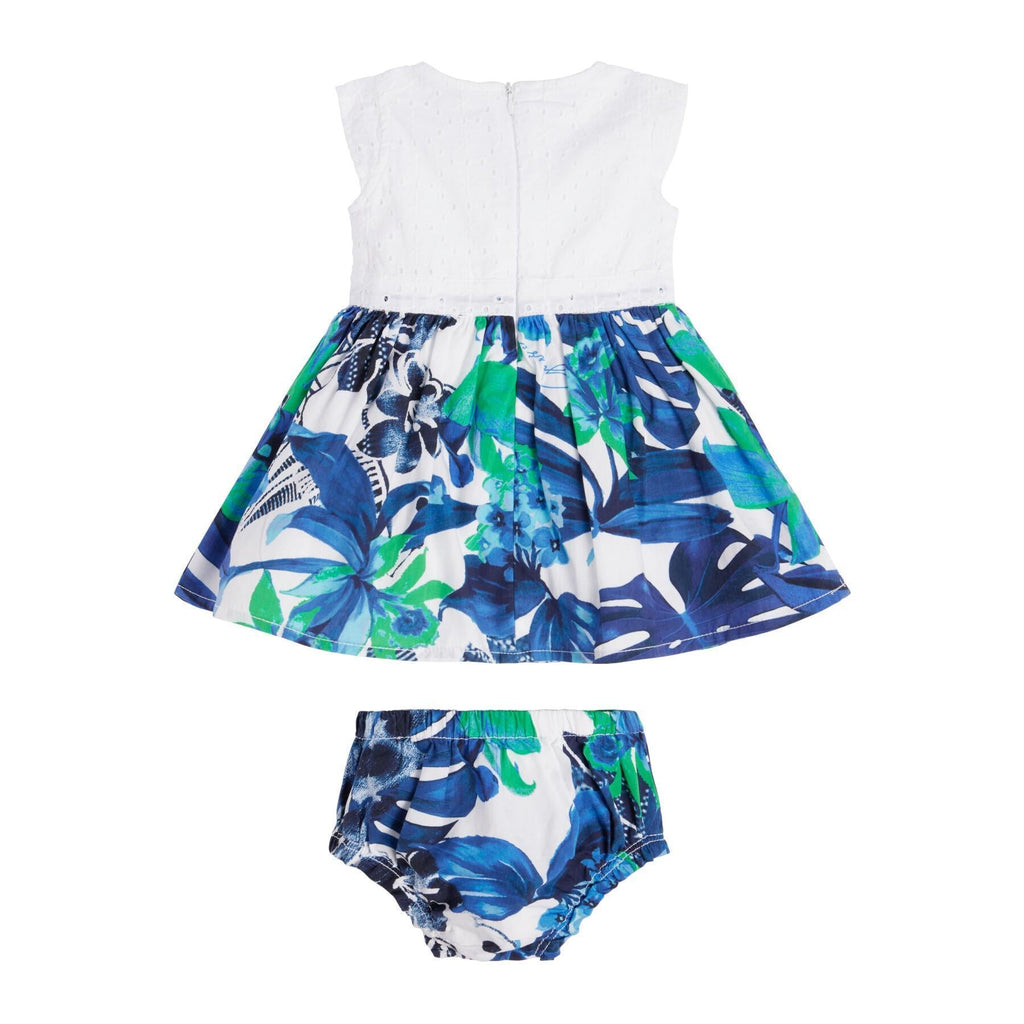 GUESS SET MIX FABRIC SL DRESS+PANTIE