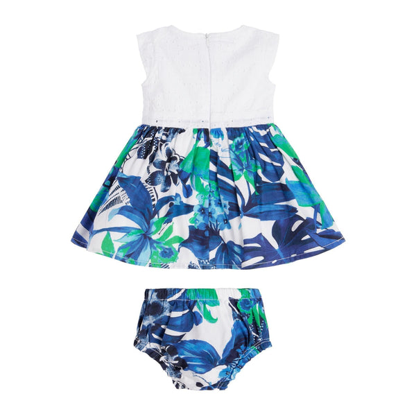 GUESS SET MIX FABRIC SL DRESS+PANTIE