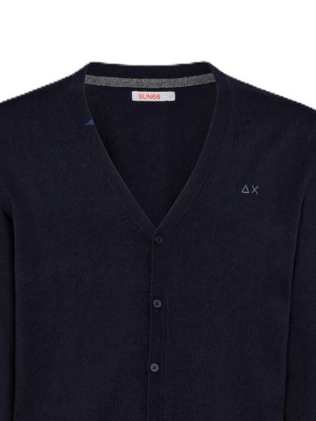 SUN68 CARDIGAN SOLID