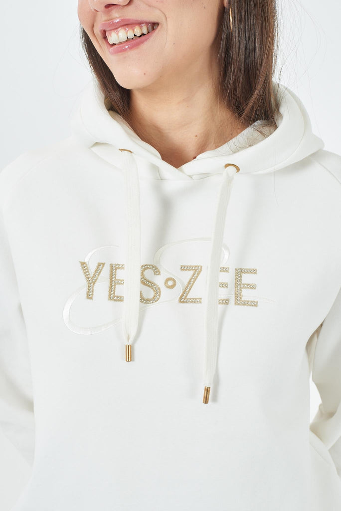 YES ZEE FELPA DONNA FULLZIP IN PUNTO MILANO, CAPPUCCIO