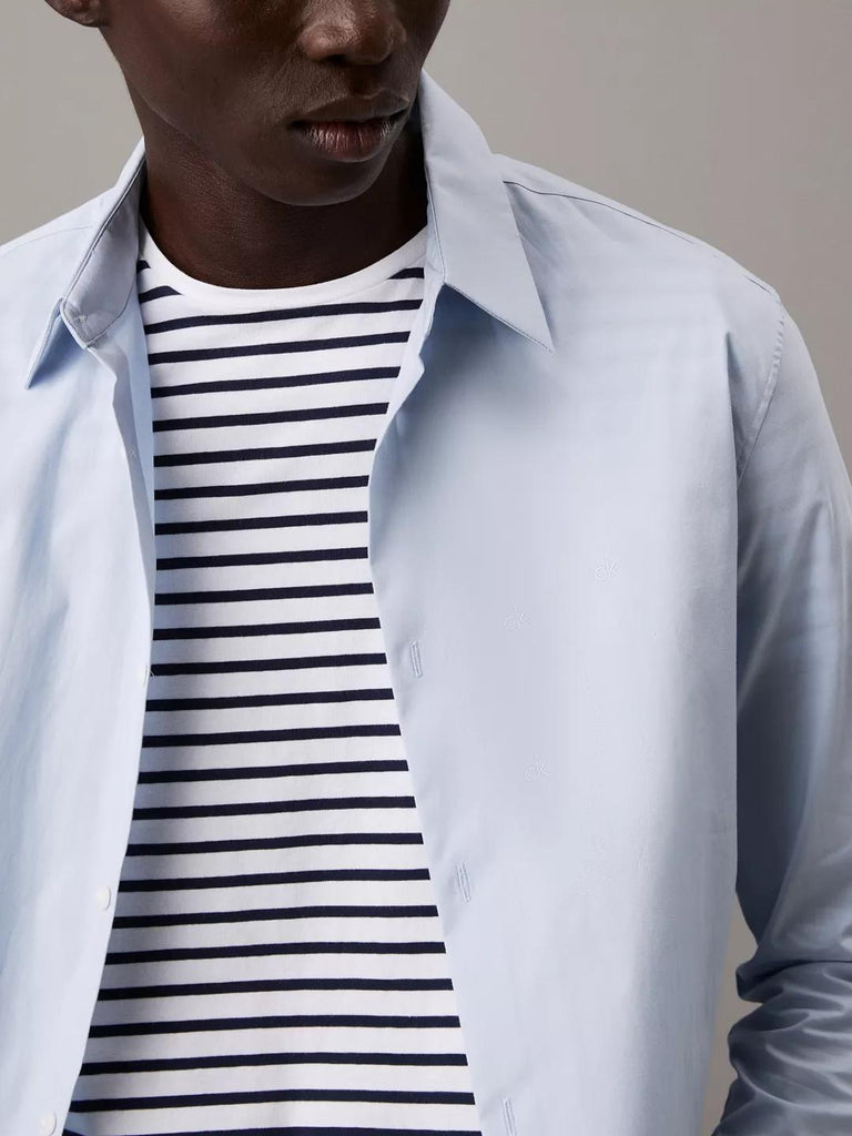 CALVIN KLEIN LS SOLID STRETCH SLI