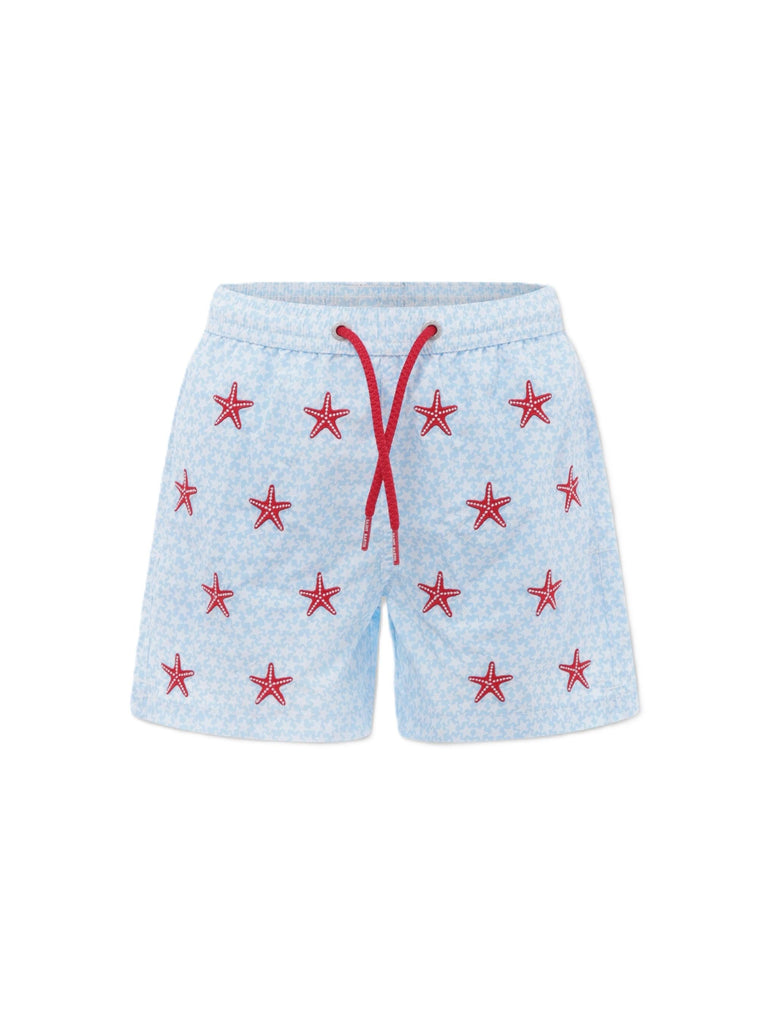 MC2 SAINT BARTH EMBROIDERED ULTRALIGHT SWIM SHORT