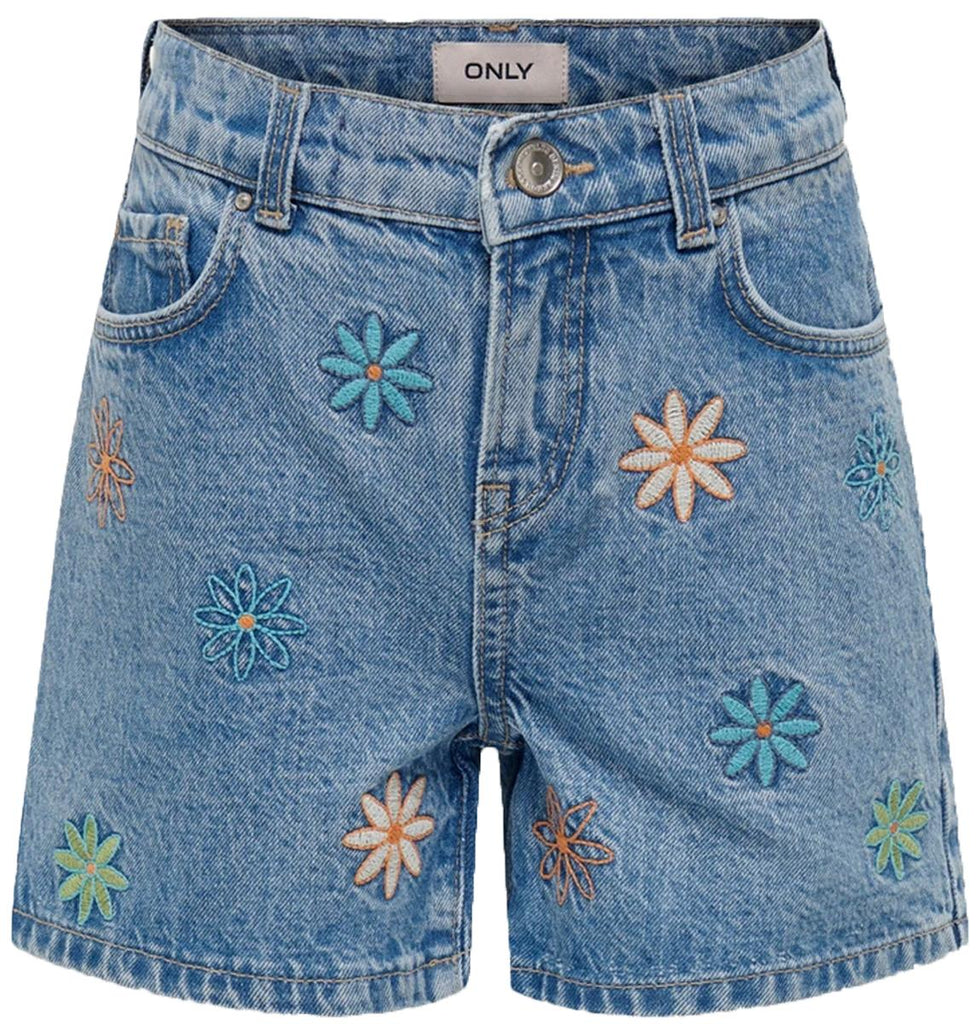 ONLY KIDS KOGFINE EMB DNM SHORTS CRO981