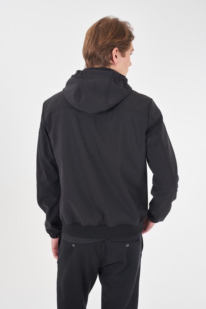 YES ZEE GIUBBINO UOMO TIPO BOMBER CON CAPPUCCIO,SFODER.