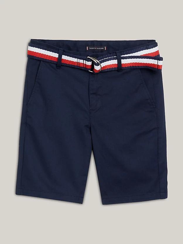 TOMMY HILFIGER WOVEN BELTED SHORTS