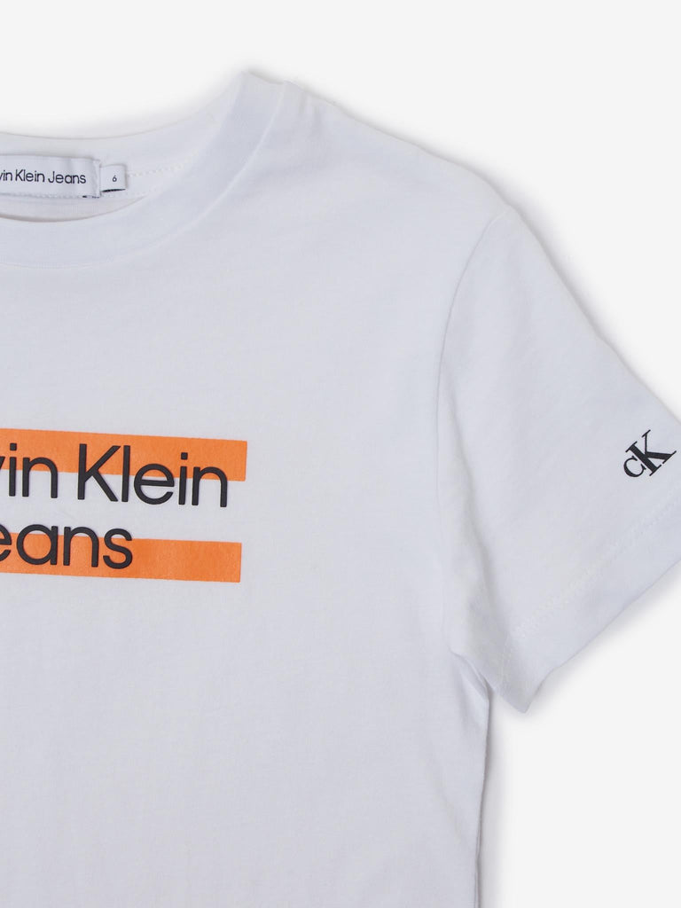 CALVIN KLEIN JEANS MAXI BLOCK LOGO T-SHIRT
