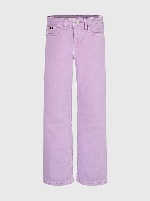 CALVIN KLEIN JEANS WIDE LEG HR IRIS ORCHID